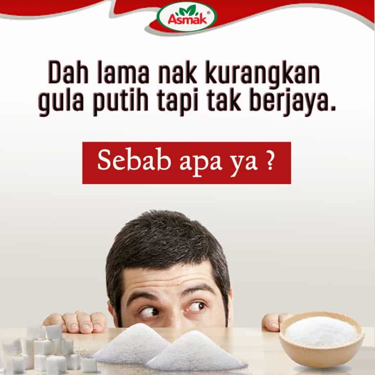 Elakkan gula putih jalani gaya hidup sihat. 